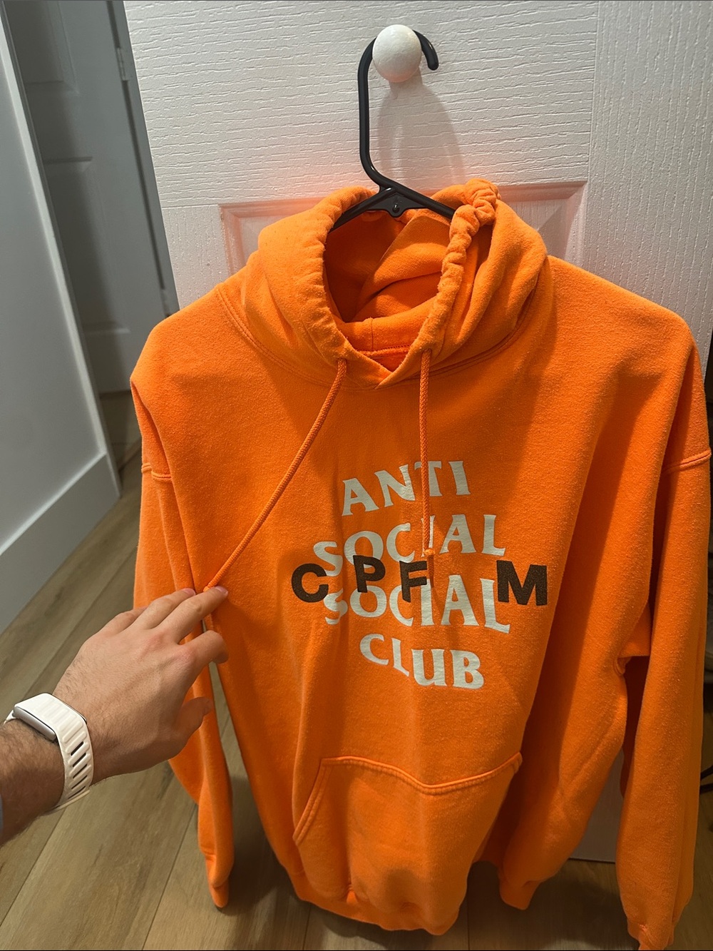 Anti Social Social Club Orange Logo Pullover Hoodie
